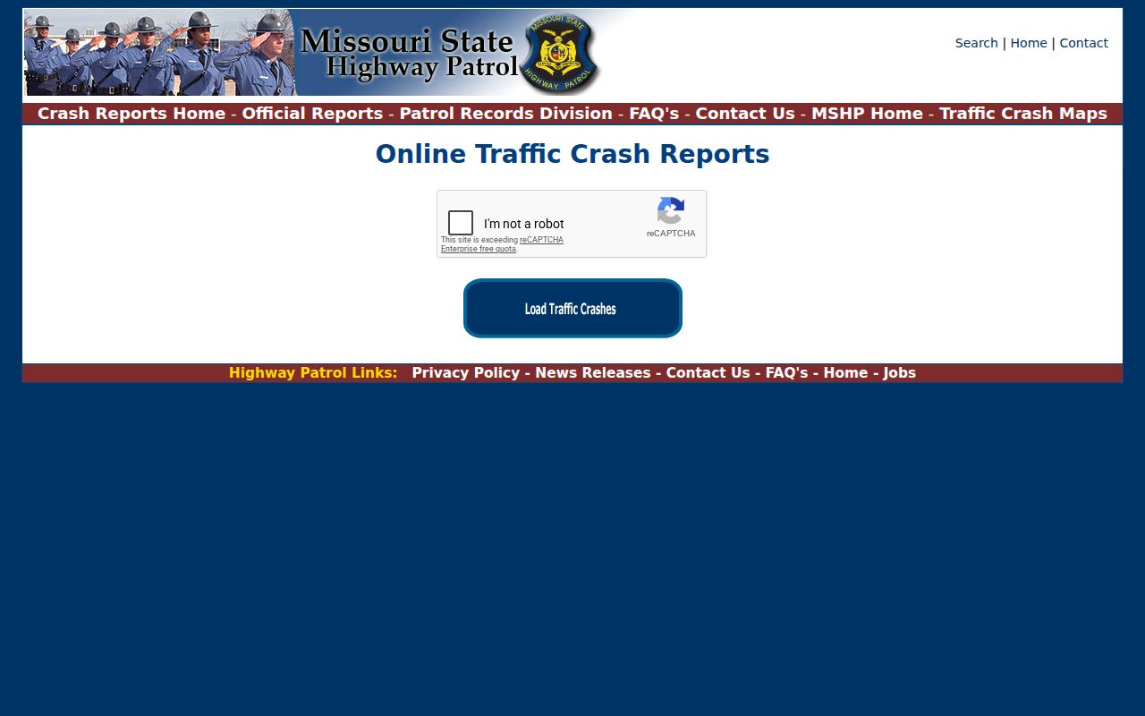 MSHP crash portal contrasted with the Audrain County sex offender registry search